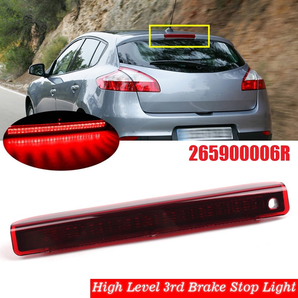 Drittes Bremslicht Für Renault Megane MK3 | 265900006R | Hoch Montierte Bremsleuchte Schwarz