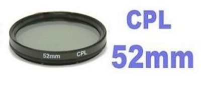 52mm CPL C-PL CIRCULAR POLARIZER FILTER PENTAX K200D k200 k100 k10d k11d k1100d