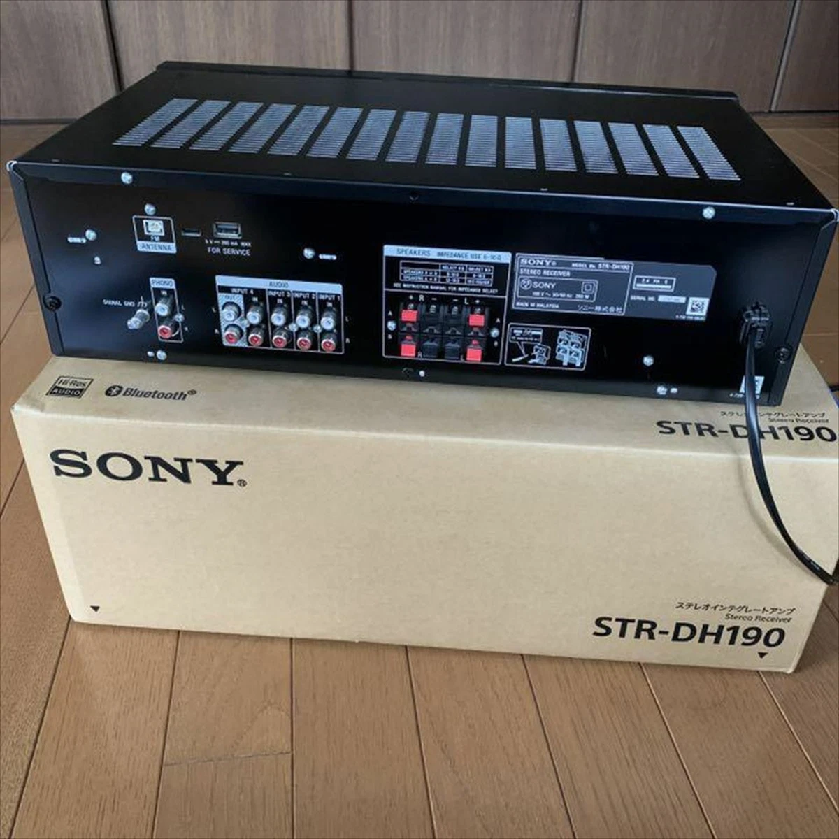 ソニー STR-DH190 ステレオアンプ フォノ端子＋Bluetooth 新品！
