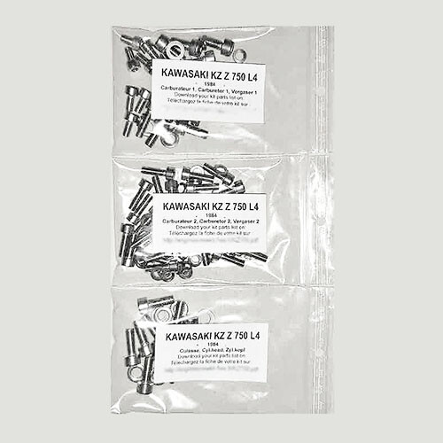 Kit tornillos PHILLIPS #1 carburador anti-grippage pour moto Kawasaki KZ750 1984