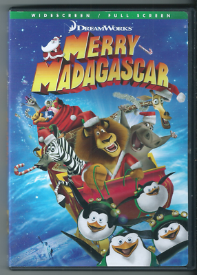 Merry Madagascar (DVD, 2009, WS/FF, Animated Short Film