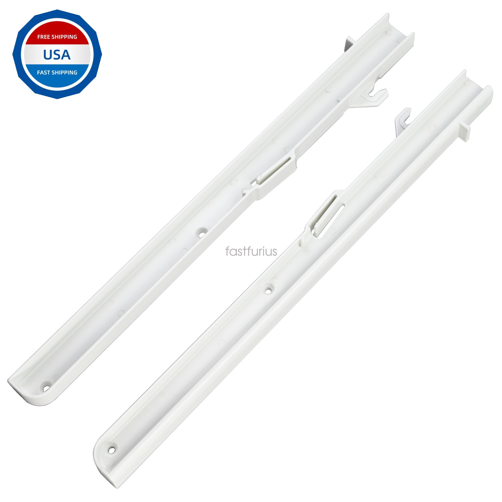 Replacement for Subzero Ice Bucket Slides - Left & Right 7014649 & 7014661