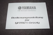 Operating Instructions Manual Yamaha ATV YFM 125 Grizzly 04/04 Unused