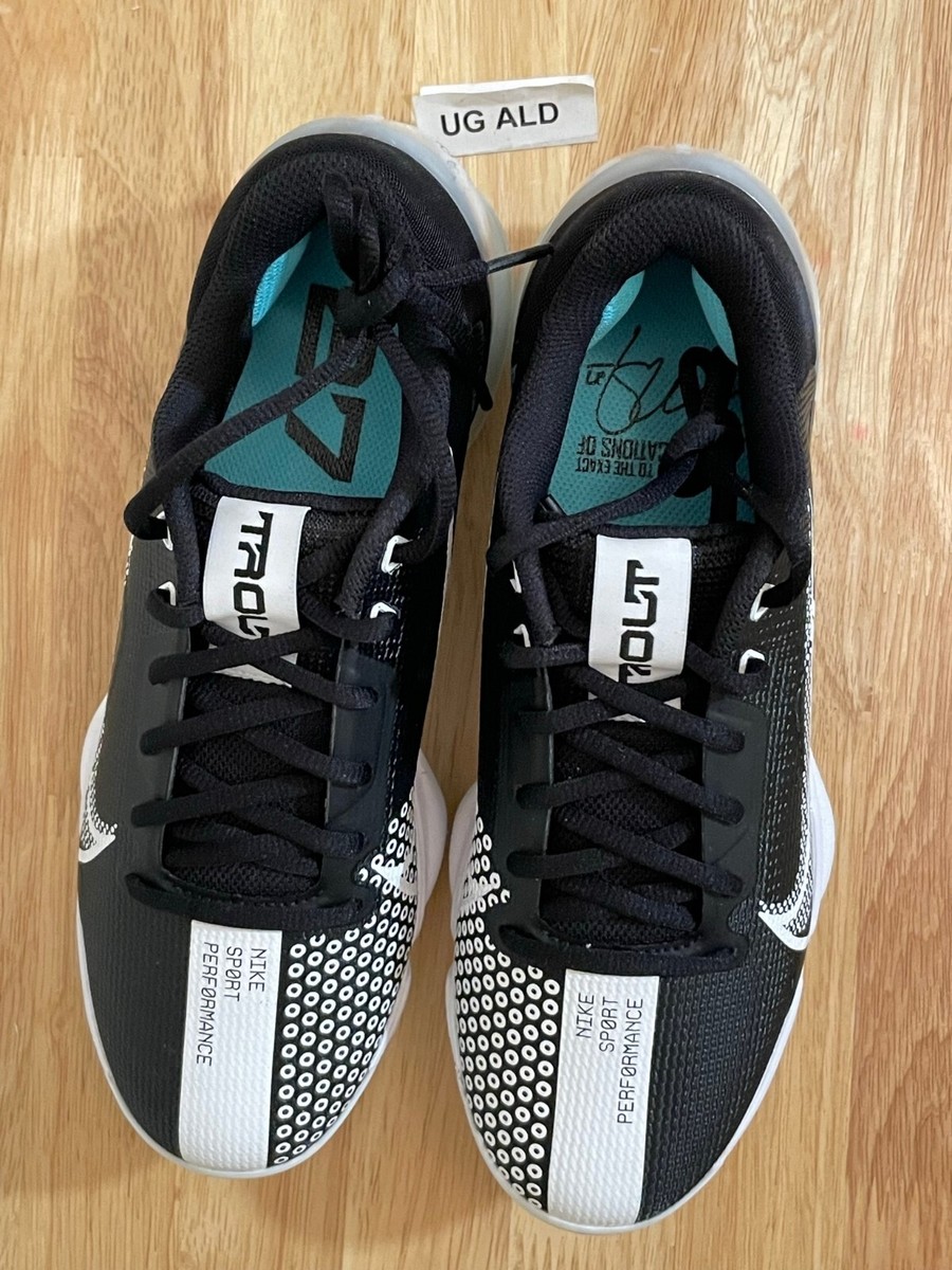 Nike Force Zoom Mike Trout 7 Black/White Baseball Cleats Sz  display picture 1