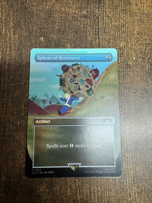 MTG NM Sphere of Resistance Rainbow Foil Secret Lair x Fallout: Vault Boy
