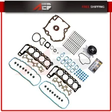 Water Pump Timing Cover Gasket Head Gasket Bolts Set For 00 01 Dodge Dakota 4.7L