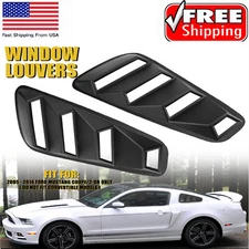 For Ford Mustang 2005 06 07- 2014 2-DR Only Window Louvers Rear Sun Shade Cover
