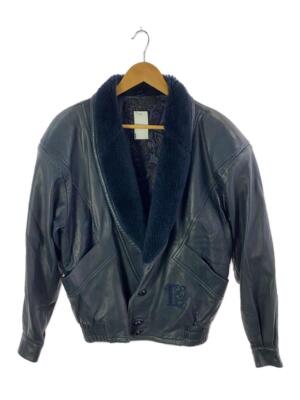 LANVIN STUDIO blouson Jacket leather sheepskin navy 46 Used LANVIN STUDIO blouson Jacket leather sheepskin navy 46 Used