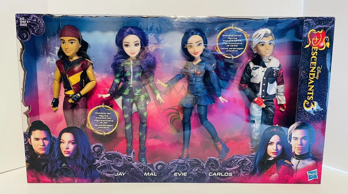 Disney Descendants 2-Pack Evie Isle of the Lost and Carlos Isle of the Lost  Dolls