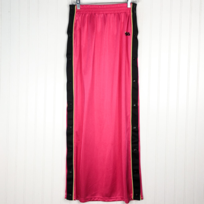 Fila Womens Farina Tear Away Maxi Skirt Hot Pink Black Snap Side Streetwear  M | eBay
