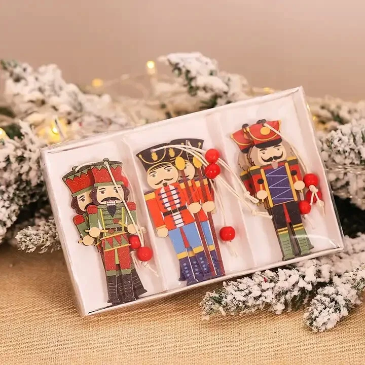 Decorazioni multicolore in legno per albero di Natale | Acquisti Online su