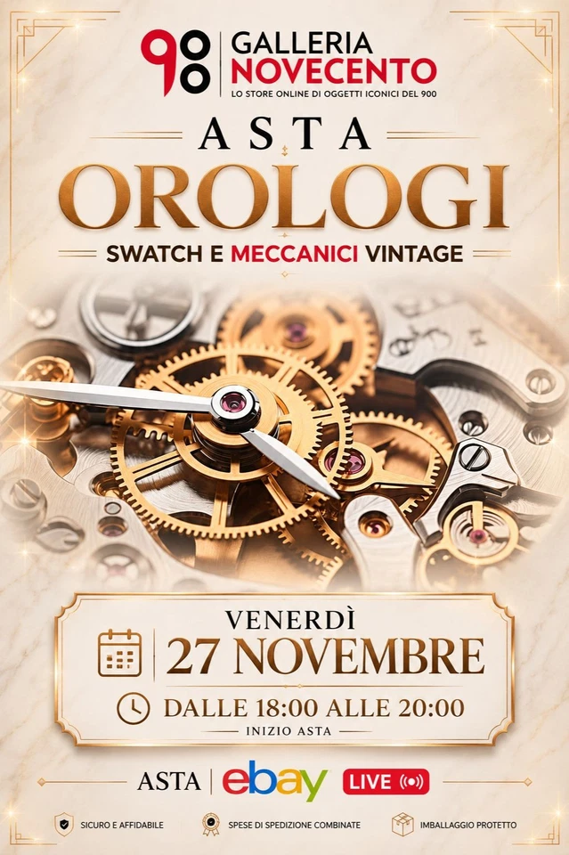 Asta orologi vintage, meccanici e Swatch, a partire da 1€!