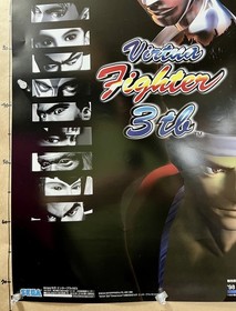 co poster Virtua Fighter 3tb release announcement SEGA Dreamcast DC Game