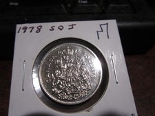 1978 SQ J - Canada Brilliant Uncirculated 50 cent - BU Canadian half dollar