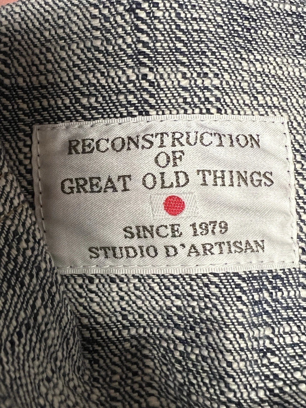 Studio D’Artisan Size 38 Twin Indigo Sou-Ai Denim Hand Dyed Type 2 Jacket D4603 image 10