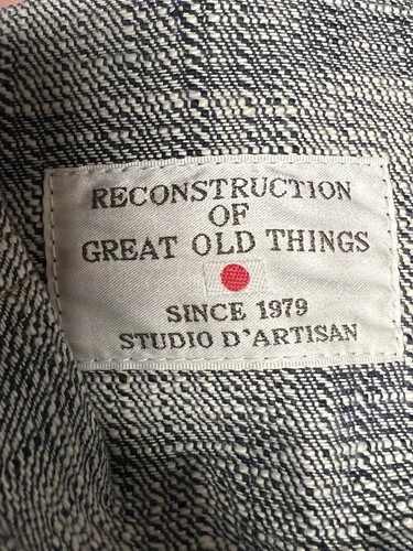 Studio D’Artisan Size 38 Twin Indigo Sou-Ai Denim Hand Dyed Type 2 Jacket D4603 image 10
