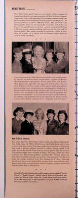 Marilyn Monroe and Servicewomen Vintage Magazine Print Ad WAF WAC Marines 1952