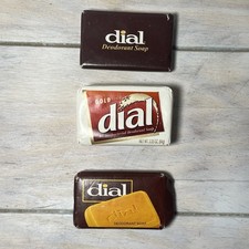 DIAL GOLD Deodorant Soap 70s 80s Vintage Wrap 2.25 & 1.25 oz Bars MADE IN USA