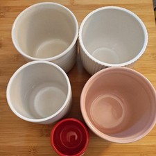 Bundle of Indoor Plant Pots Mixed colours Herbs Indoor Plants Ceramic Pottery