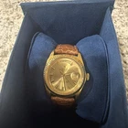 VINTAGE ROLEX PRESIDENT 1803 WIDE BOY DIAL NON QUICK 18K SOLID GOLD MENS WATCH