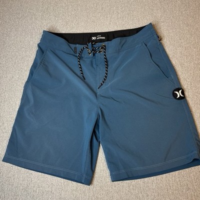Hurley Phantom Men s Board Shorts Blue With Tie Closure Size 30 Water  Swimming