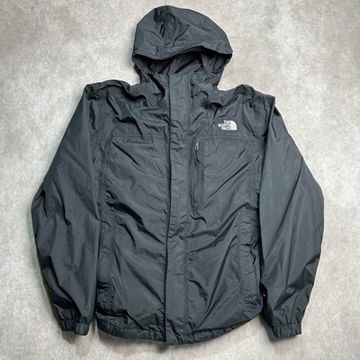 The North Face Mens DryVent Rain Jacket Black Hooded Waterproof M by