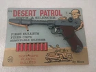 Vintage 1960s Marx Desert Patrol Luger Toy Gun w/ Bullets On Card MOC