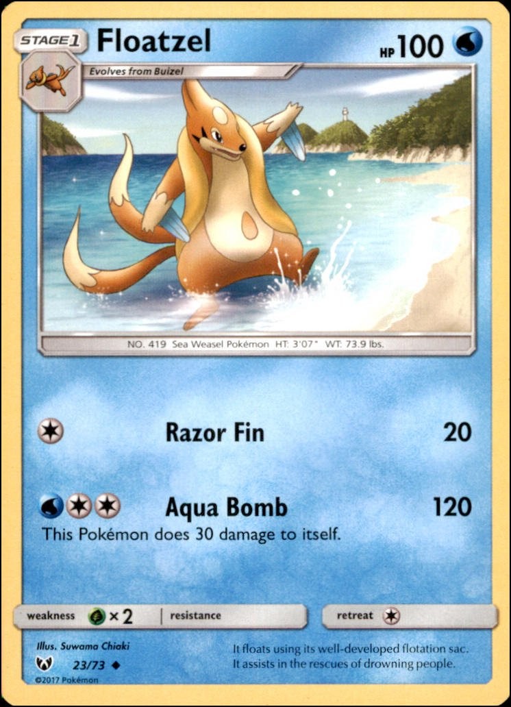 Pokemon - Floatzel #23/73 - SLG Uncommon
