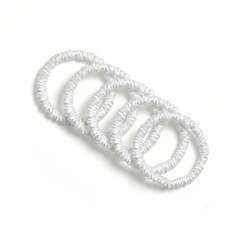 Seiden-Scrunchies Cloud White Deluxe Set 5 St...