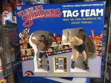 WWF WWE LJN TAG TEAM BOX SET COLOSSAL CONNECTION HAKU AND ANDRE THE GIANT