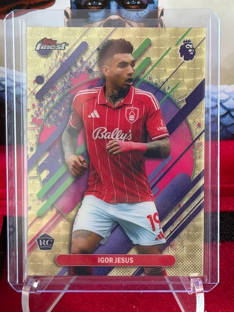 2026 Topps Finest Premier League Igor Jesus RC Rare Superfractor