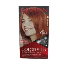 Revlon Colorsilk Beautiful Color Hair Dye 45 Bright Auburn Ammonia-Free