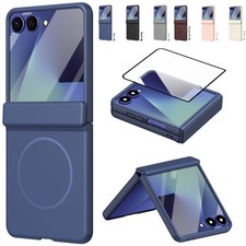 For Samsung Galaxy Z Flip 7 6 5 4 3 Masafe Magnetic Case With Glass Screen Film