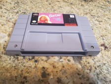 Barbie Super Model Super Nintendo Snes Authentic Game Cartridge - Tested