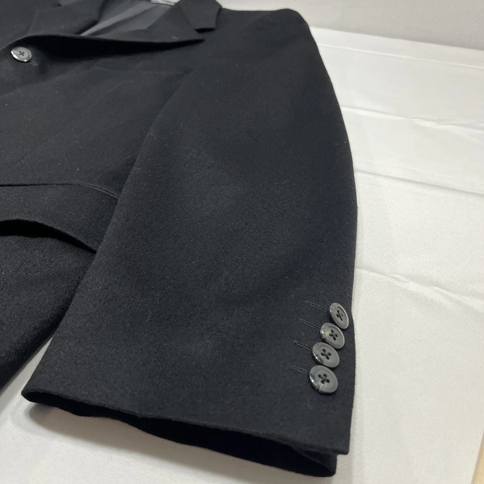 Loro Piana x Arnold Brant Cashmere Jacket Mens 44 Black Blazer Sport Coat - Read - Image 3 of 4