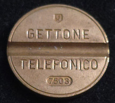 Vintage Italy Gettone Telefonico 7503 ESM March 1975 Italian Telephone Token