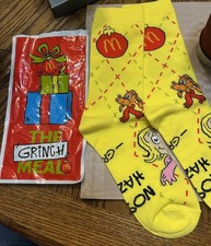 2025 McDONALD'S Grinch Socks Christmas Adult Happy Meal Single or Set