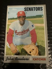 Topps 1970 John Roseboro Washington Senators High #655 Baseball Card