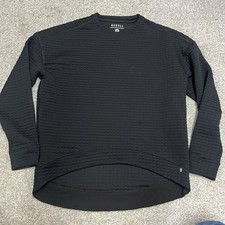 Nobull Sweatshirt Small Black Crewneck Gym Workout Lift Athletic Quilted Womens