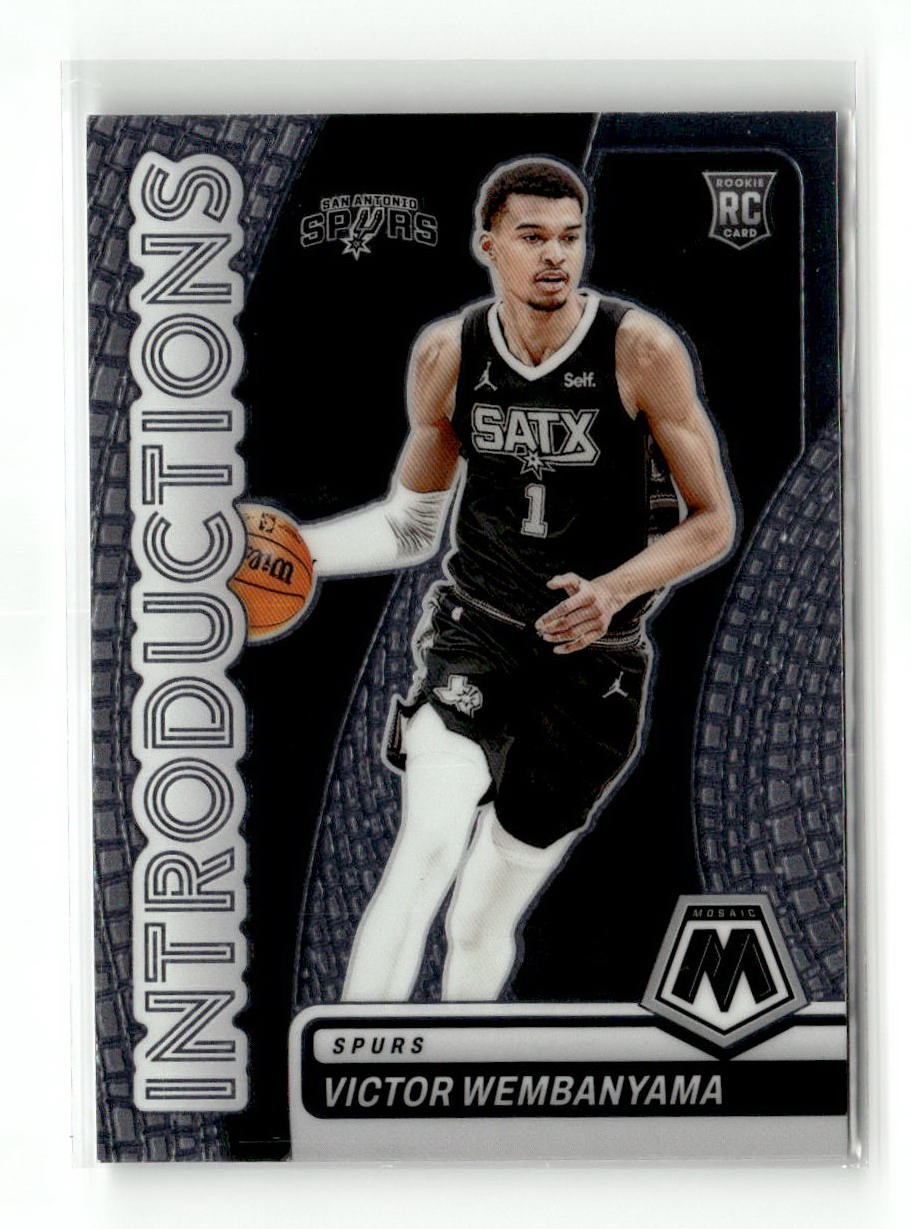 2023-24 Panini Mosaic #8 Victor Wembanyama Introductions