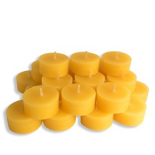 100 Pure Beeswax Tea Light Refills no Cup  24 24