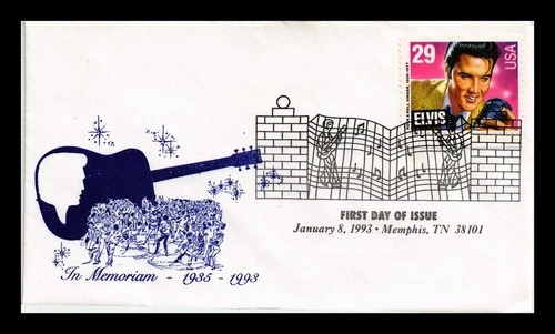 DR JIM STAMPS US COVER ELVIS PRESLEY LEGENDS OF MUSIC FIRST DAY ISSUE