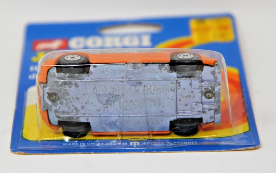 Corgi Juniors 1:64 Ford GT 70 Orange Made In Gt. Britain 1973 New on Card Rare - Image 3 of 4