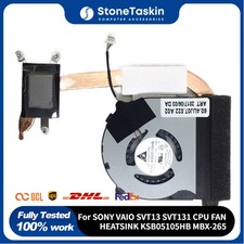 For SONY VAIO SVT13 SVT131 Laptop Cooling CPU FAN HEATSINK KSB05105HB MBX-265