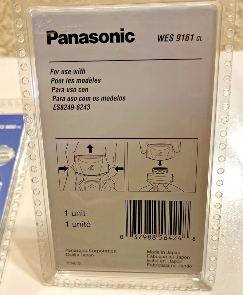 Lámina exterior para electrodoméstico Panasonic WES9161CL ES8249-8243 y hoja interior WES 9068 PC Foto 4 de 4