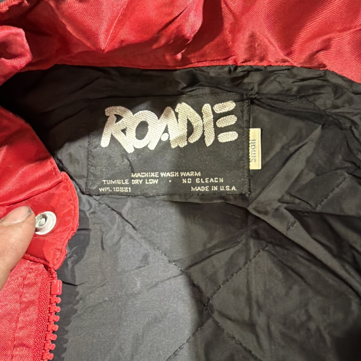 Vintage ZZ Top Roadie Jacket Eliminator Satin Medium Red Made in