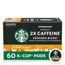 Blonde Roast K-Cup Pods, 2X Caffeine, 60 Coun...