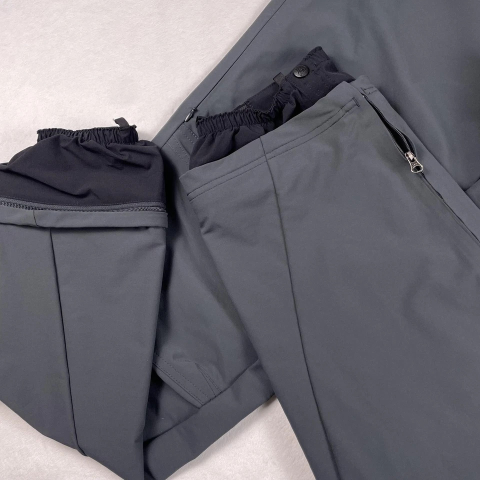 Pantalones de montaña resistentes para hombre XL gris Softshell esquí nieve polainas bolsillos OM2642 Foto 4 de 4