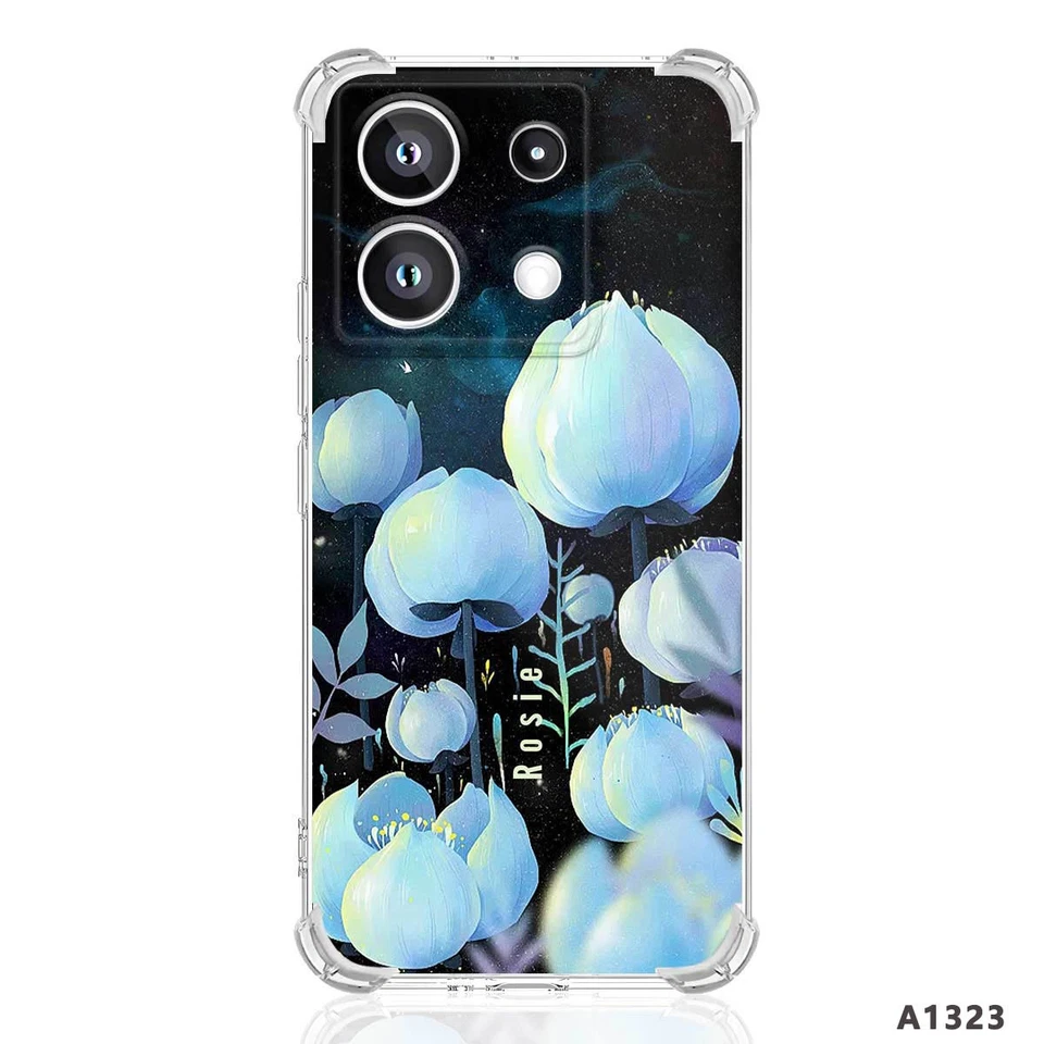 Funda Ultra Protectora Suave Teléfono para Xiaomi 15 14 13 12 Flores Cubierta Personalizada Foto 3 de 4
