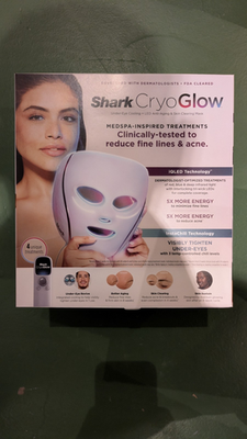 #ad SHARK CryoGlow Red Blue LED Face Mask Anti Age amp; Blemish Repair Lilac Purple NEW $299.99